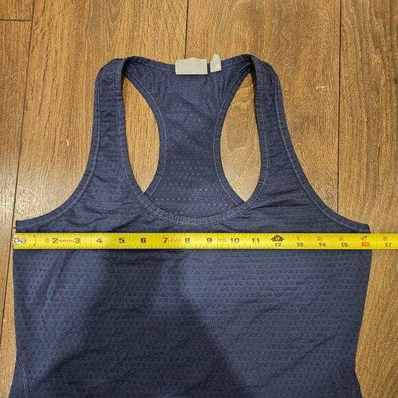 💥$5 ADD ON - Athleta Blue Relaxed Fit Breathable Racerback Gym Tank Top Size S - Picture 9 of 10